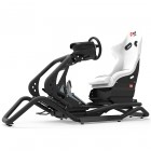 Rseat N1 White Seat / Black Frame Racing Simulator Cockpit